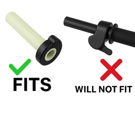 MPP+ ODI Ruffian Half Waffle MX Motorcycle Dirtbike E-Bike Soft Compound Rubber Grips Pro White for Twist Throttle Made in The USA