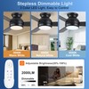 putroad 42 Inch Ceiling Fans with Lights: Low Profile Ceiling