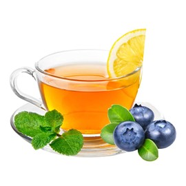 Moringa Blueberry Organic Tea 28 tea bags (Keto, Detox, Paleo, Vitamin & Minerals Booster, Vegan, Gluten-Free, Non-GMO, Caffeine-Free)