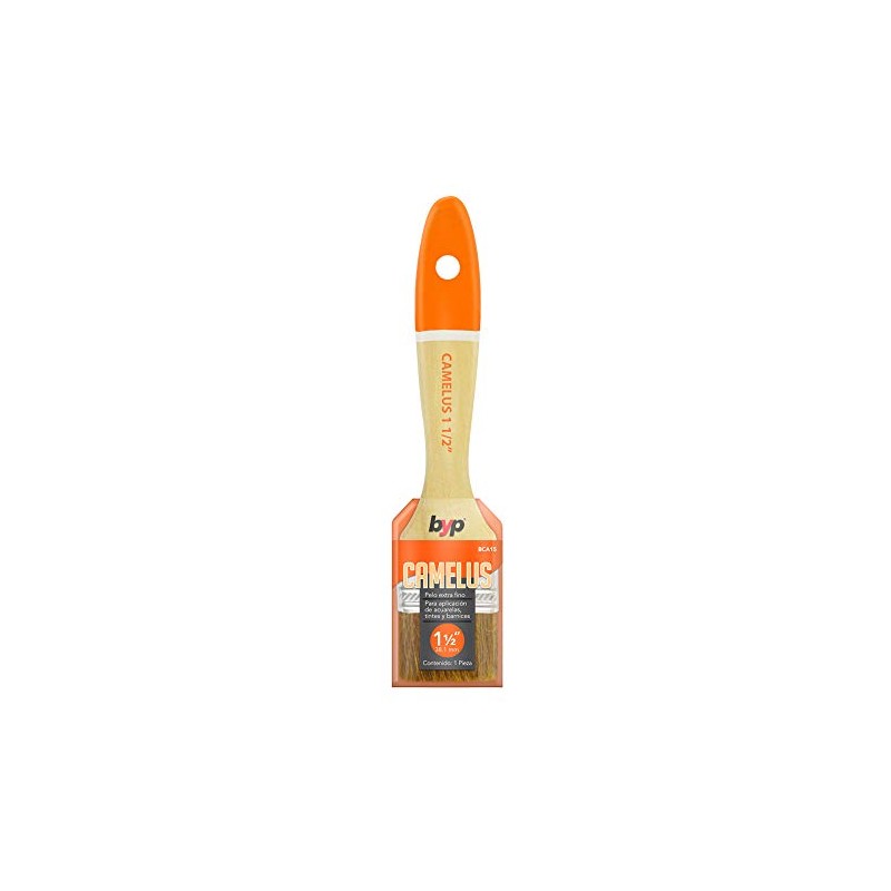 BYP Brocha Camelus Pelo Extra Fino Barniz Acuarela 1 1/2"