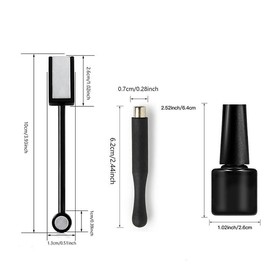 Starry Sky Effect Nail Art Kit, Christmas 9D Rainbow Cat Eye Gel Nail Polish & Magnetic Stick, Semi Permanent Glitter Reflective Soak Off UV Gel Gift, Gel Varnish Nail Supplies