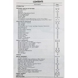 International 37 47 Baler Operators Owners Manual