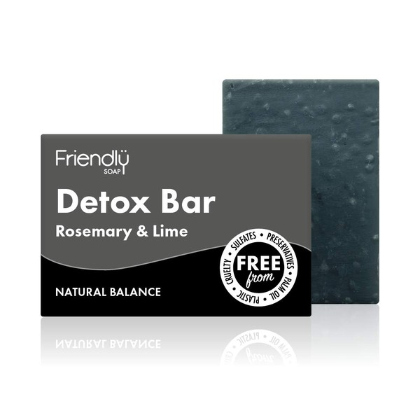 Friendly Soap Natural Activated Charcoal Detox Bar Soap (Case of 6)