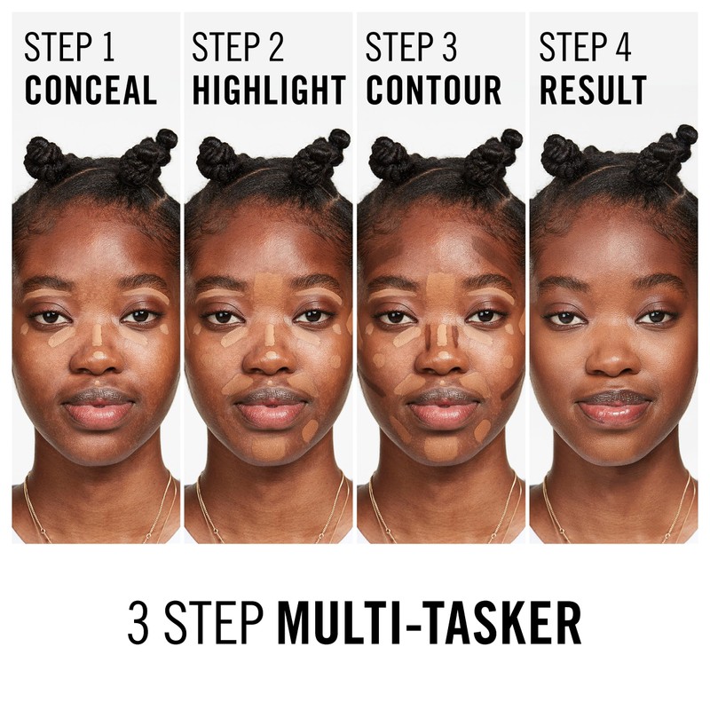 Rimmel London, Multi-Tasker Concealer, 080 Tan, Crease-Proof, Transfer-Proof, Waterproof, Up