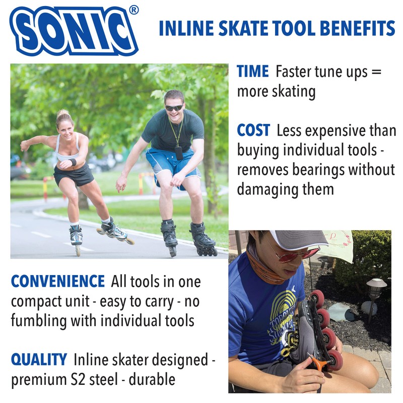 SONIC Pro Inline Skate Tool - Blue