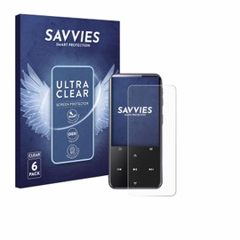 Savvies 6 Stück Schutzfolie für AGPtek M3 Displayschutz-Folie Ultra-Transparent