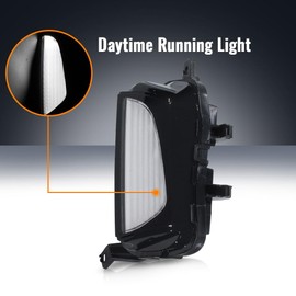 CHELANGHU Left Driver Side Daytime Running Lights Lamps DRL fog light lamp Fit for 2019 2020 2021 2022 2023 2024 Volkswagen VW Jetta, 17A941653B