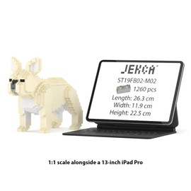 JEKCA French Bulldog 02S-M02 | Plastic Building Blocks | Age 14+