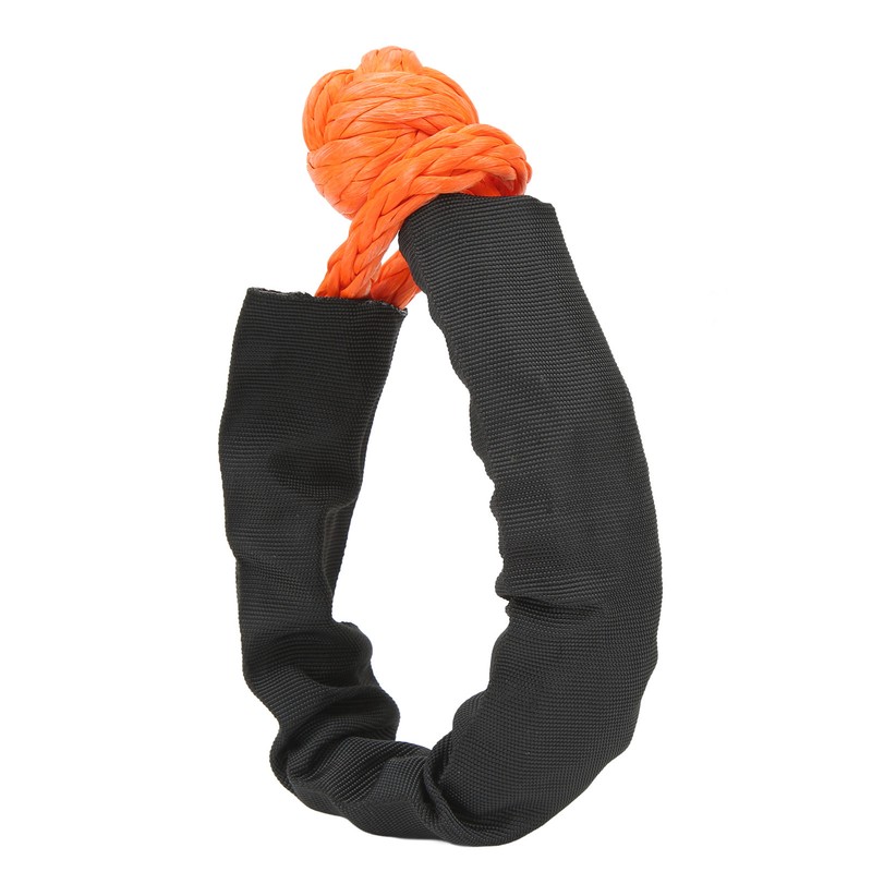 9mm Soft Shackle Recovery Rope 2PCS Orange Portable Lightweight 14