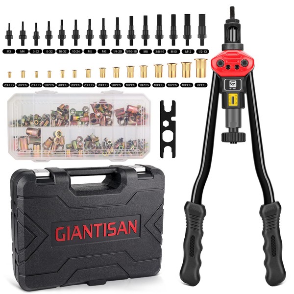 GIANTISAN Rivet Nut Tool, 16-inch Rivnut Tool Kit with 15