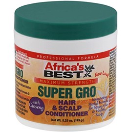 Africa's Best Super Gro Hair & Scalp Conditioner, Maximum Strength, 5.25 oz (Pack of 9)