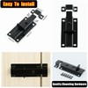 Alise Slide Bolt Gate Latch,Spring-Automatic Barrel Bolts Latches Safety Door