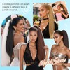 S-noilite Ponytail Extension 24 inch Drawstring Ponytails for Black Women