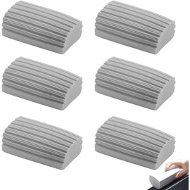 GUOYOU 6 Pack Damp Clean Duster Sponge, Reusable Dust Cleaning Sponge, Sponge Cleaning Brush,for Cleaning Blinds, Glass, Baseboards, Vents, Railings, Window Track Grooves（Grey）