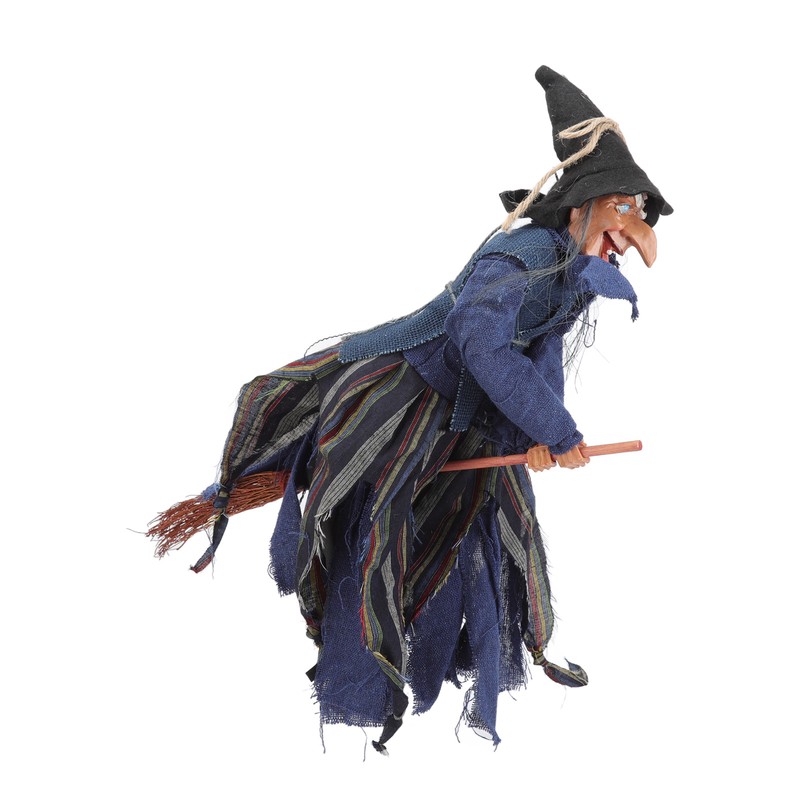Blue Hanging Horror Witch Decorative Voice Control Hanging Prop Decoration