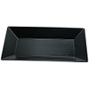 Yanco RM-214BK Rome Rectangular Plate, 14" Length, 5" Width, Melamine,