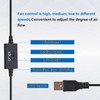 GeeekPi 120mm USB PC Fan 5V with L/M/H 3-Degree Speed