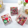 RomanticBaking 50PCS 5x5x2 Inches Full Clear Bakery Boxes Chocolate Covered