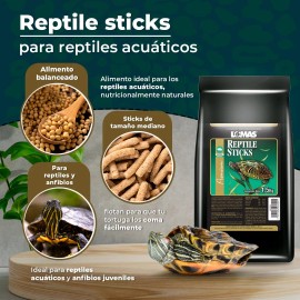 Lomas Reptile Sticks 1.5 Kg Alimento Tortuga Crecimiento Desarrollo Salud