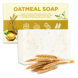 Princess Belle Oatmeal Bar Soap, Natural Soap Bar for Dry Skin, Oatmeal Bath, Body Soap Bars for Gently Cleaning and Moisturizing