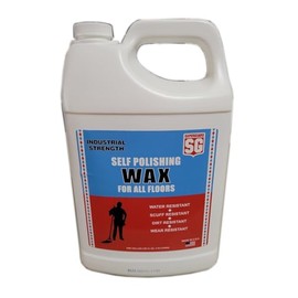 SAFEGUARD 1 Gallon 128 OZ Fluid Ounce Industrial Strength Self Polishing Floor Wax For All Floors