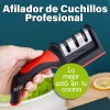 J.H. Company Afilador De Cuchillos Cocina Ergonómico 3 Etapas Manual