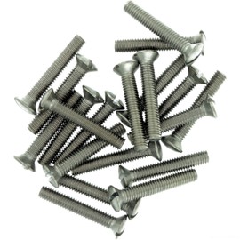 M6 (6mm x 20mm) Slot Raised Countersunk Machine Screw (Bolt) - Stainless Steel (A2) (Pack of 20)