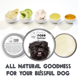 The Blissful Dog Affenpinscher Unscented Nose Butter - Dog Nose Butter, 2 Ounce