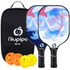 niupipo Pickleball Paddles, Pickleball Paddles Set of 2, Fiberglass Surface,