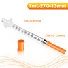 1cc Syringe 27G 1/2" 13mm, U-100 1ml Lab Syringes, Pack