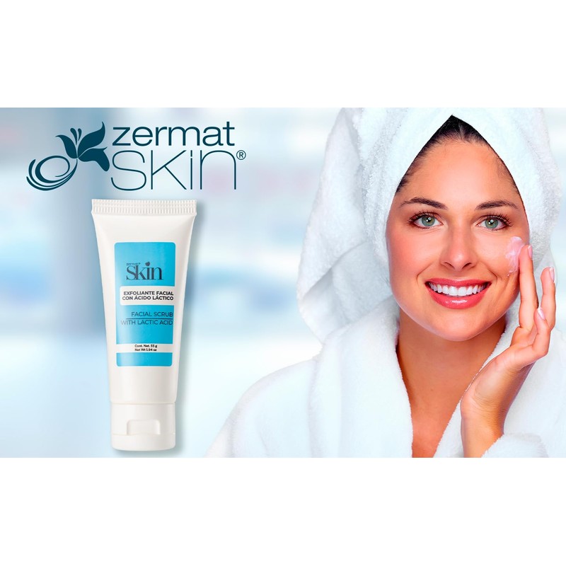 Zermat Skin, Facial Scrub with Lactic Acid, 1.94 Oz.