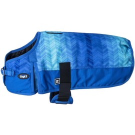 Tough1 1200D Chevron Dog Blanket Royal Blue Medium