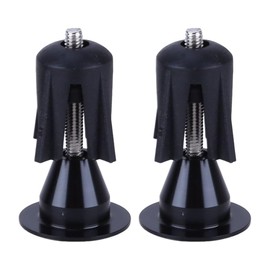 ZORVUJI 2 Stück Fahrrad Lenkerstopfen Aluminium Endkappen für Rennrad, MTB, Mountainbike, Lenkerband Zubehör, Passend für Lenker mit 15-23mm Innendurchmesser (Schwarz)