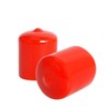 Ohamtes 5PCS ID26mm(1-1/32") red PVC rubber end caps, vinyl flexible