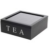 ToCi Haushalt Wooden Tea Caddy with 9 Compartments and Viewing
