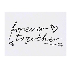 Azeeda 'Forever Together' Temporäres Tattoo - Hautfreundlicher & Ungiftiger Abziehbild · Wasserfest (TO00024886)