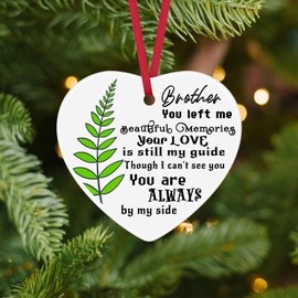 Memorial Gifts for Loss of Brother Ceramic Ornament Sympathy Gift for Loss of Brother Bereavement Gifts for Loss of Brother Christmas Ornament In Memory of Brother Gift Condolence Gift for Loss