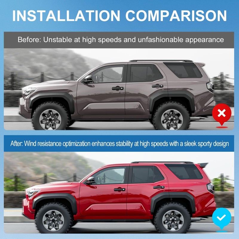 Xipoo Spoiler Compatible with 2025 2026 Toyota 4Runner Trunk Lip