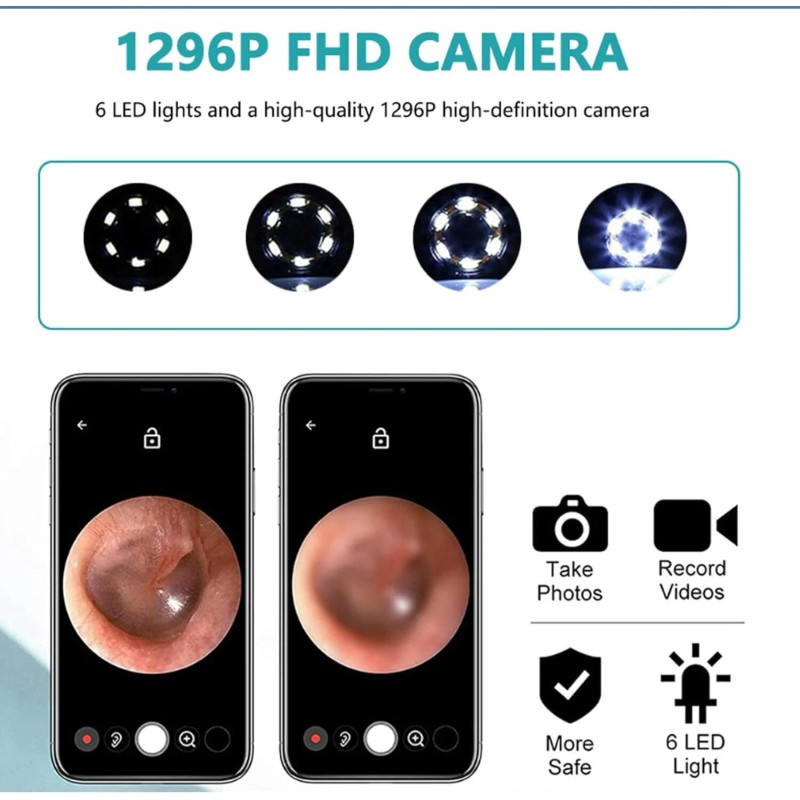 Ne3 Pro 2025 LED Ear Wax Cleaner Ear Camera Otoscope