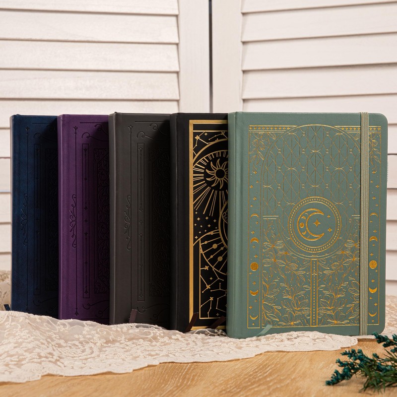 Bullet Dotted Journal Notebook, 160gsm Thick Numbered Paper, A5 Hardcover