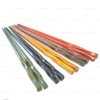 Happy Sales 5 Pairs Spiral Wooden Chopstick Set Multi Color