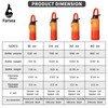 Farsea Insulated Water Bottle (18 oz, Orange/Red)