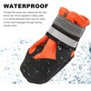 4 Pieces Dog Boots Paw Protector,Waterproof Dog Shoes with Reflective