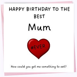 Birthday Cards For Mum – Best Mum Ever – Birthday Card From Daughter Son, Happy Birthday Mum, Mum Birthday Cards 150mm x 150mm