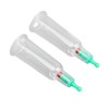 2pcs Finger Cupping Therapy Cups with Silicone Flat Elbow Rings