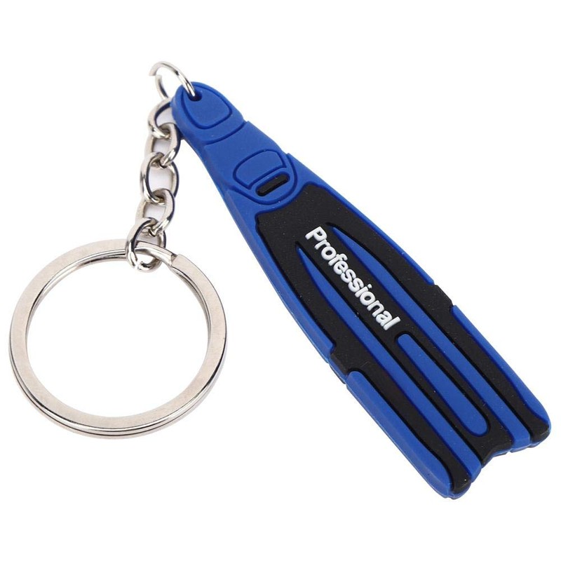 PVC Diving Theme Key Ring with Key Chain Mini Unique