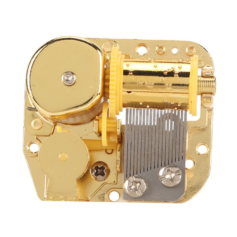 Windup Musical Movement 18 Note Pleasing Melody Alloy Easy Mounting