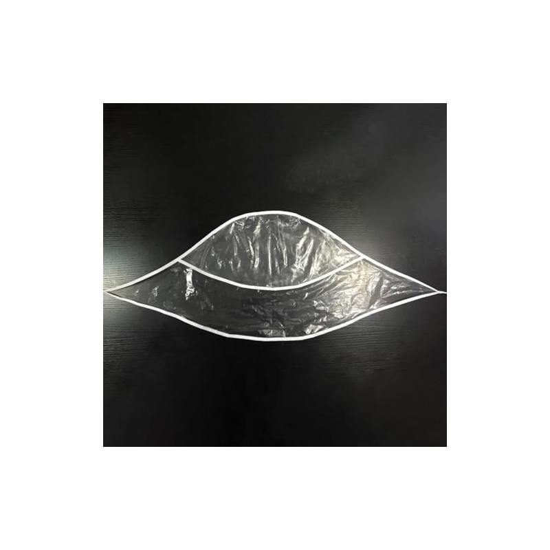 GSHLLO 6 Pcs Clear Plastic Rain Hats Womens Rain Bonnets