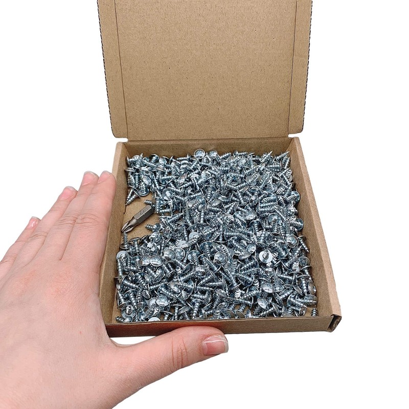 (Pack of 550) Zinc Plated Steel 3.5 x 10mm Wood