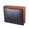 Bubuyoo Men's Bi-fold Wallet, Genuine Leather, Skimming, Thin, Large Capacity,